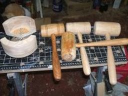 woodworking lathe project: mallet