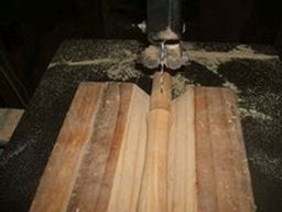 cutting slot in tenon