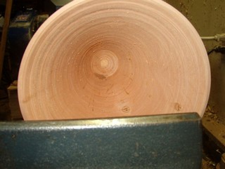 cutting deeply into the interior