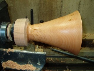 Excess finish is wiped away