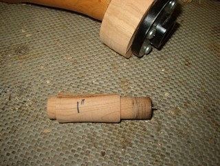 mark the center using a small jig