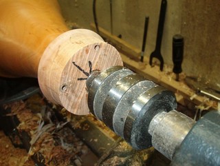 screw holes are clearly visible