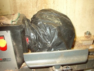 the wood is bagged if woodturning is interupted the wood is bagged if woodturning is interupted