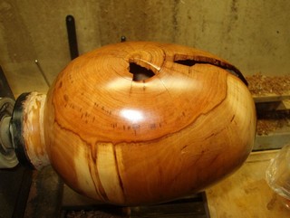 a finish was applied