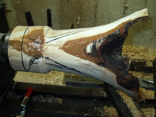 stop the lathe to consider the design thoughts