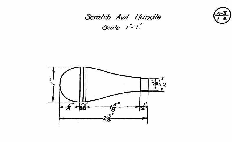 scratch awl handle