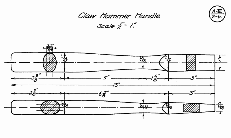 claw hammer handle