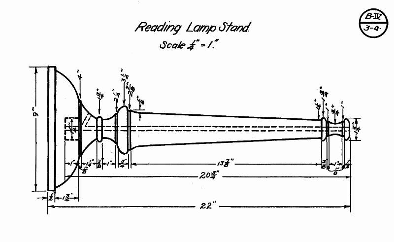 reading lamp stand