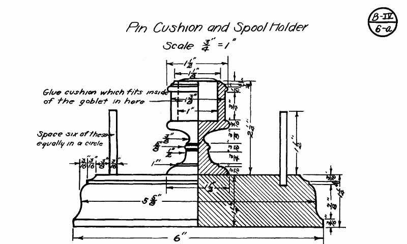 pincushion and spool holder