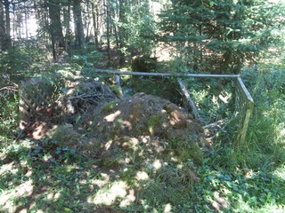 old compost bin falling down
