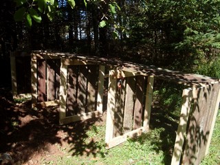 new compost bin ready to put upright
