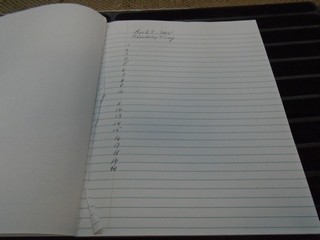 a record book with good intentions 