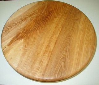 17" x 2"table  top of ash crotch wood 