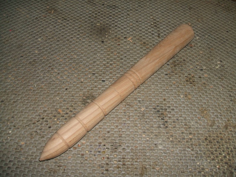 Wood Turning projects such as this classic gardening tool, the dibber 