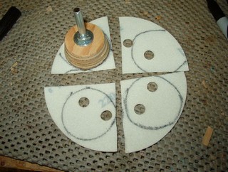 disk cut into quarters
