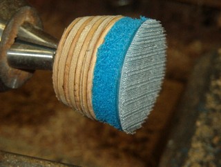 turn down and clean on the lathe