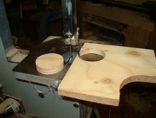  disk cut out on bandsaw