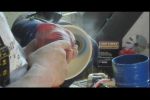 wood turning power sanding image