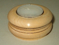 finished tealight sample for woodturning project