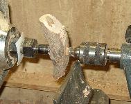 woodturning angel wing image