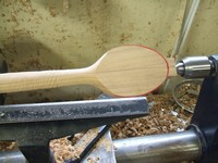 wood turning spoon bowl