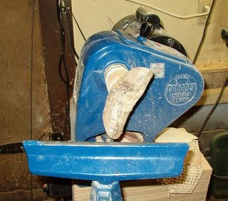 work mounted on the  bowl lathe