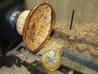 coat the inside and outside with paste wax