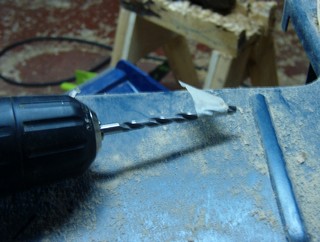 setting a 3/16" drill to be a 1/8" depth guage