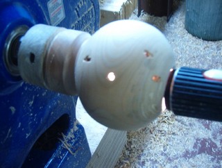 leaving a uniform thickness of wood