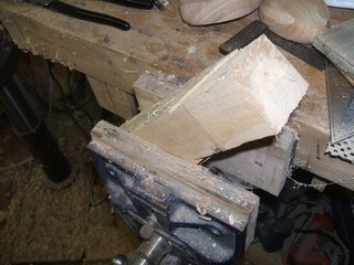 guide for a 1/4" brad point bit in a hand drill  guide for a 1/4" brad point bit in a hand drill