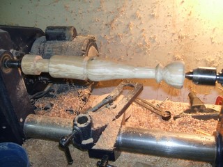 turn the shaft to a pleasing shape turn the shaft to a pleasing shape