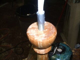 ready to insert the threaded rod ready to insert the threaded rod