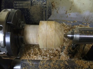 leaving a flat around the center   leaving a flat around the center