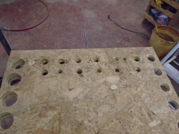  a few more holes into the top to take things  