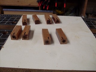 blanks with brass rods glued in blanks with brass rods glued in