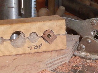 close up of trimming the other end of the blank close up of trimming the other end of the blank