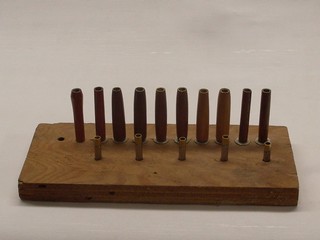 pen blanks on the assembly jig pen blanks on the assembly jig