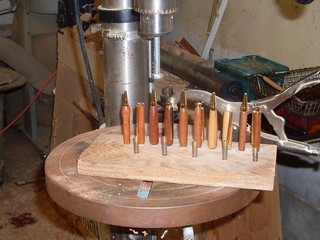 pen jig sitting on the drill press pen jig sitting on the drill press
