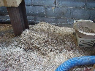 a pile of shavings after a bit of time at the lathe a pile of shavings after a bit of time at the lathe