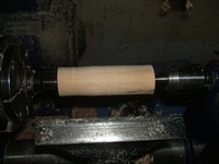 establishing the diameter of the blank