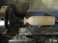 woodworking lathe exercise: preparing for ferrule