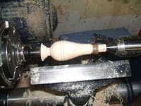 woodworking lathe project: refining the curve