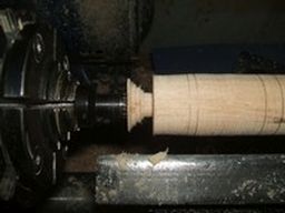 	Part in to the waste wood to the left of the first line.	