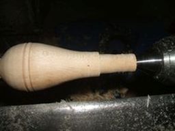 	cut a gentle curve of bead and cove from the decoration to the ferrule cut	