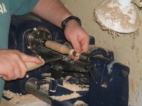 woodworking lathe exercise: fixing the ferrule