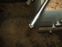 wood turning tool: bowl gouge drill bottom view