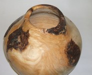 woodtruning hollow form top view